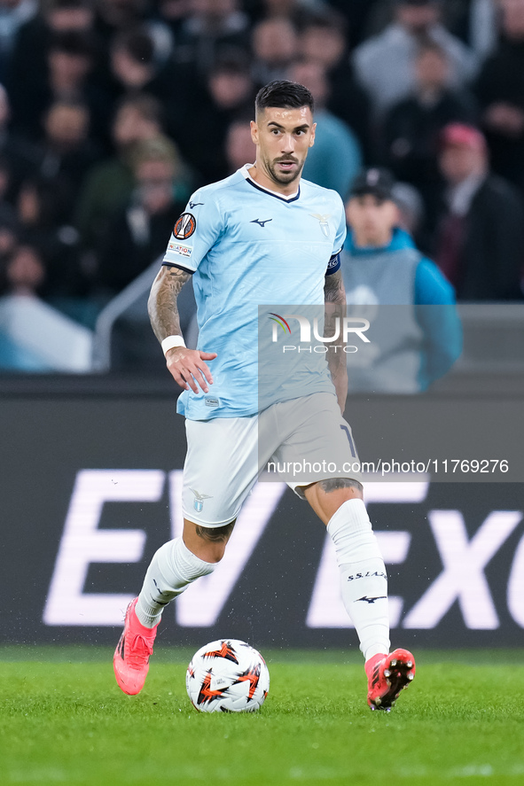 Mattia Zaccagni of SS Lazio during the UEFA Europa League 2024/25 League Phase MD4 match between SS Lazio and FC Porto at Stadio Olimpico on...