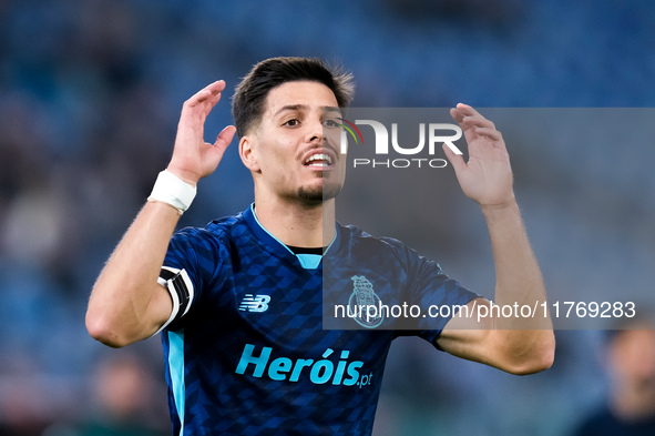 Andre' Franco of FC Porto reacts during the UEFA Europa League 2024/25 League Phase MD4 match between SS Lazio and FC Porto at Stadio Olimpi...