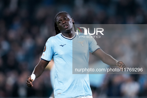 Loum Tchaouna of SS Lazio looks dejected during the UEFA Europa League 2024/25 League Phase MD4 match between SS Lazio and FC Porto at Stadi...