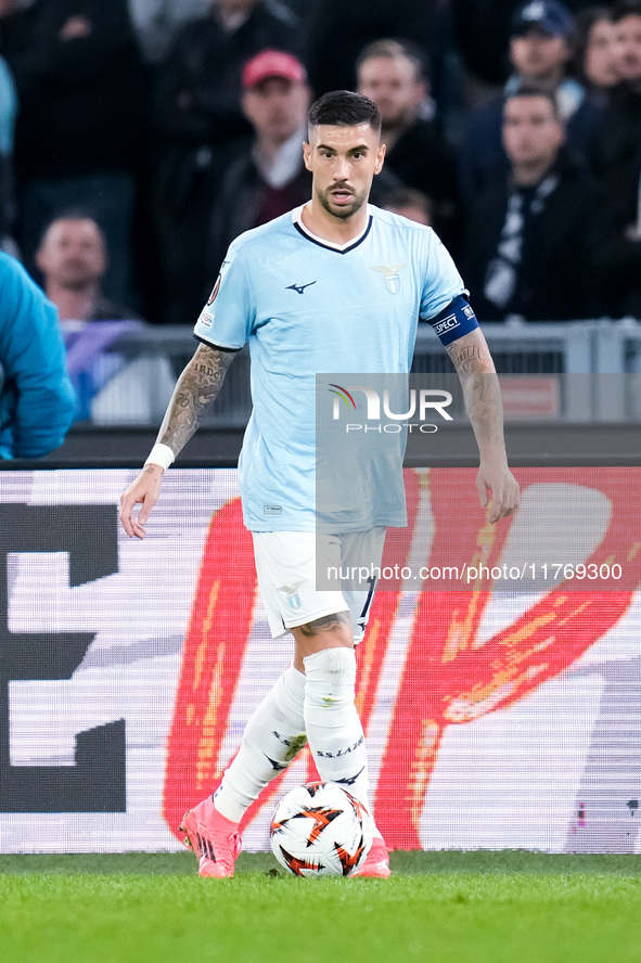 Mattia Zaccagni of SS Lazio looks on during the UEFA Europa League 2024/25 League Phase MD4 match between SS Lazio and FC Porto at Stadio Ol...