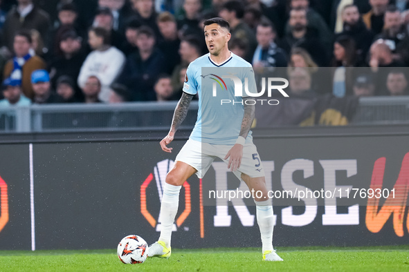 Matias Vecino of SS Lazio during the UEFA Europa League 2024/25 League Phase MD4 match between SS Lazio and FC Porto at Stadio Olimpico on N...