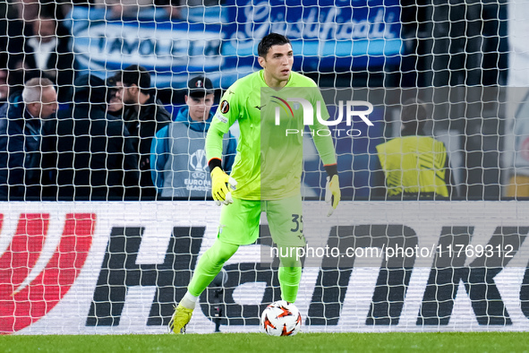 Christos Mandas of SS Lazio during the UEFA Europa League 2024/25 League Phase MD4 match between SS Lazio and FC Porto at Stadio Olimpico on...