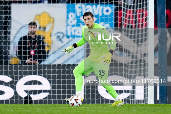 Christos Mandas of SS Lazio during the UEFA Europa League 2024/25 League Phase MD4 match between SS Lazio and FC Porto at Stadio Olimpico on...