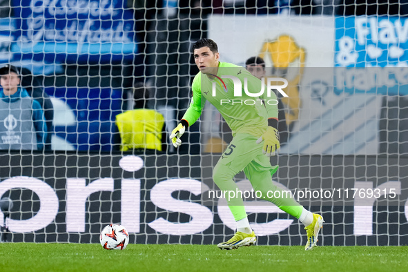 Christos Mandas of SS Lazio during the UEFA Europa League 2024/25 League Phase MD4 match between SS Lazio and FC Porto at Stadio Olimpico on...