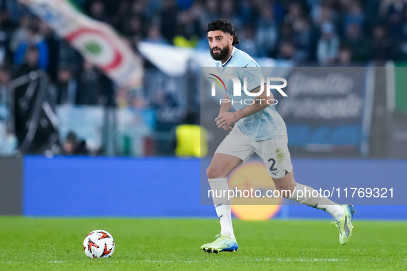 Samuel Gigot of SS Lazio during the UEFA Europa League 2024/25 League Phase MD4 match between SS Lazio and FC Porto at Stadio Olimpico on No...