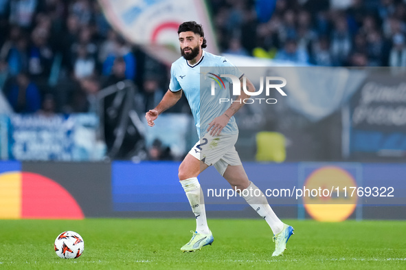 Samuel Gigot of SS Lazio during the UEFA Europa League 2024/25 League Phase MD4 match between SS Lazio and FC Porto at Stadio Olimpico on No...