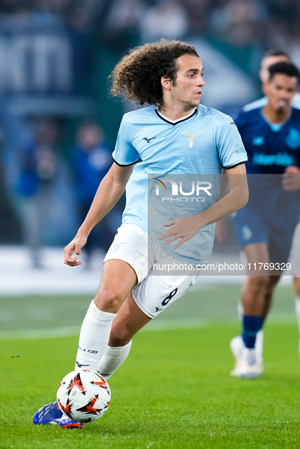 Matteo Guendouzi of SS Lazio during the UEFA Europa League 2024/25 League Phase MD4 match between SS Lazio and FC Porto at Stadio Olimpico o...