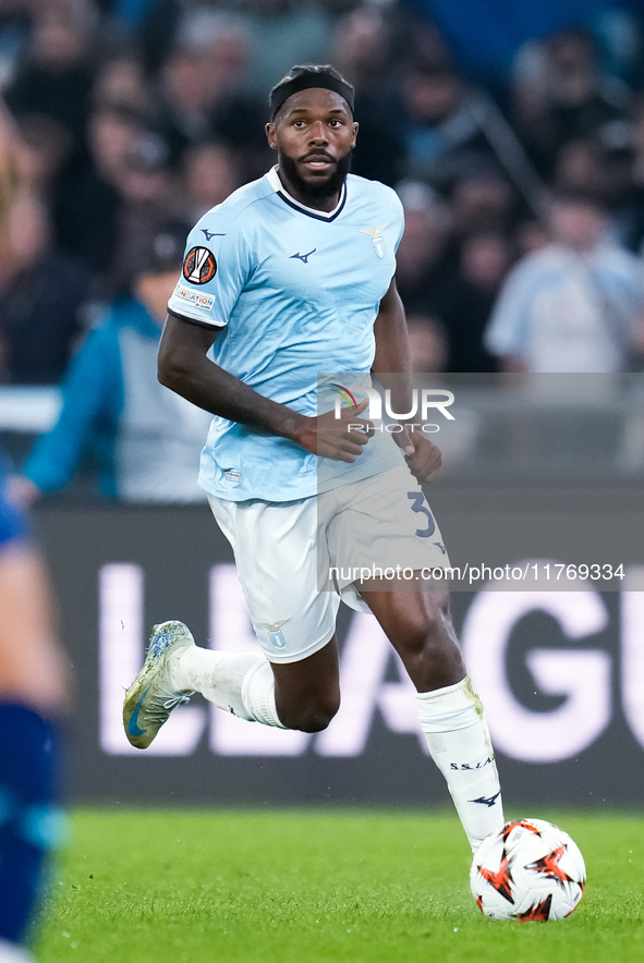 Nuno Tavares of SS Lazio during the UEFA Europa League 2024/25 League Phase MD4 match between SS Lazio and FC Porto at Stadio Olimpico on No...