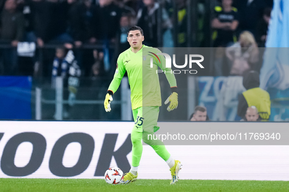 Christos Mandas of SS Lazio during the UEFA Europa League 2024/25 League Phase MD4 match between SS Lazio and FC Porto at Stadio Olimpico on...