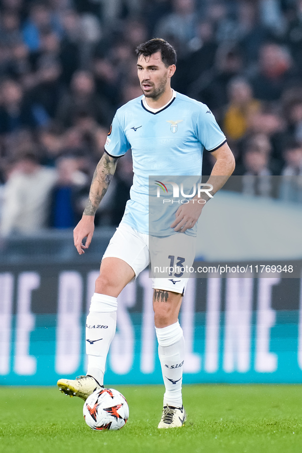 Alessio Romagnoli of SS Lazio during the UEFA Europa League 2024/25 League Phase MD4 match between SS Lazio and FC Porto at Stadio Olimpico...