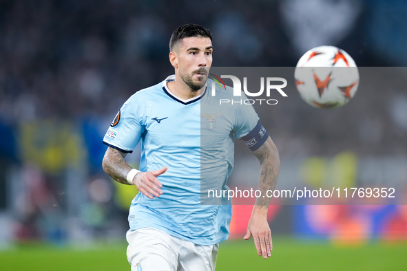 Mattia Zaccagni of SS Lazio during the UEFA Europa League 2024/25 League Phase MD4 match between SS Lazio and FC Porto at Stadio Olimpico on...