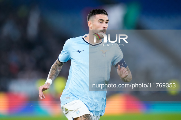 Mattia Zaccagni of SS Lazio during the UEFA Europa League 2024/25 League Phase MD4 match between SS Lazio and FC Porto at Stadio Olimpico on...