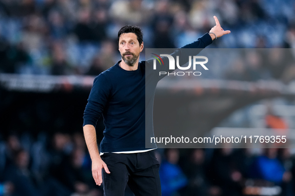 Vitor Bruno head coach of FC Porto gestures during the UEFA Europa League 2024/25 League Phase MD4 match between SS Lazio and FC Porto at St...