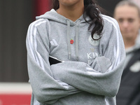 Asmita Ale of Leicester City Women participates in the pre-match warm-up during the Barclays FA Women's Super League soccer match between We...