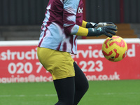 Kinga Szemik of West Ham United WFC participates in the pre-match warm-up during the Barclays FA Women's Super League soccer match between W...