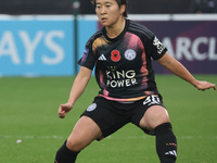 Yuka Momiki of Leicester City Women plays during the Barclays FA Women's Super League soccer match between West Ham United Women and Leicest...