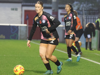 Ruby Mace of Leicester City Women plays during the Barclays FA Women's Super League soccer match between West Ham United Women and Leicester...