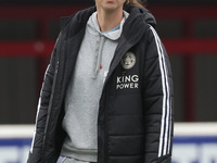 Sari Kees of Leicester City Women participates in the pre-match warm-up during the Barclays FA Women's Super League soccer match between Wes...