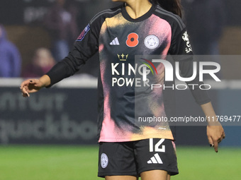 Asmita Ale, on loan from Tottenham Hotspur, plays during the Barclays FA Women's Super League soccer match between West Ham United Women and...