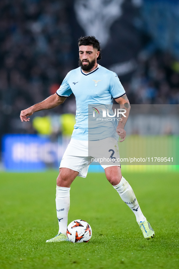 Samuel Gigot of SS Lazio during the UEFA Europa League 2024/25 League Phase MD4 match between SS Lazio and FC Porto at Stadio Olimpico on No...