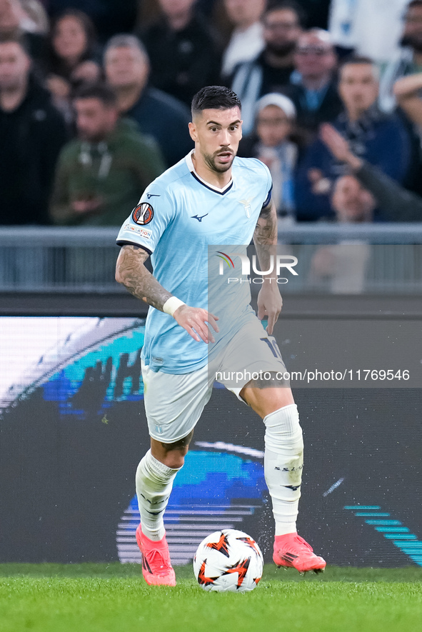 Mattia Zaccagni of SS Lazio during the UEFA Europa League 2024/25 League Phase MD4 match between SS Lazio and FC Porto at Stadio Olimpico on...