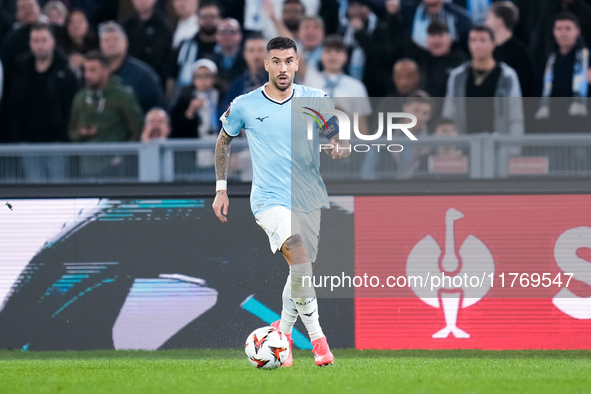 Mattia Zaccagni of SS Lazio during the UEFA Europa League 2024/25 League Phase MD4 match between SS Lazio and FC Porto at Stadio Olimpico on...