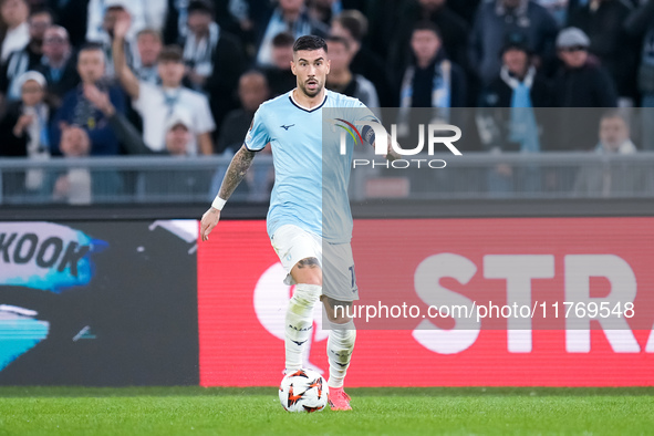 Mattia Zaccagni of SS Lazio during the UEFA Europa League 2024/25 League Phase MD4 match between SS Lazio and FC Porto at Stadio Olimpico on...