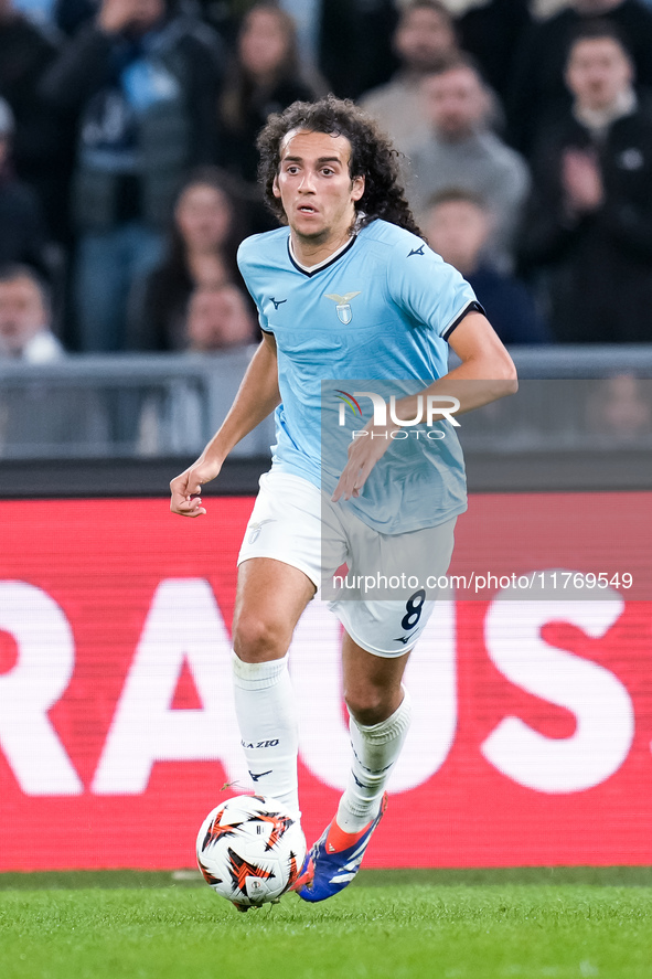 Matteo Guendouzi of SS Lazio during the UEFA Europa League 2024/25 League Phase MD4 match between SS Lazio and FC Porto at Stadio Olimpico o...