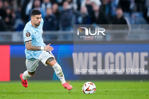 Mattia Zaccagni of SS Lazio during the UEFA Europa League 2024/25 League Phase MD4 match between SS Lazio and FC Porto at Stadio Olimpico on...