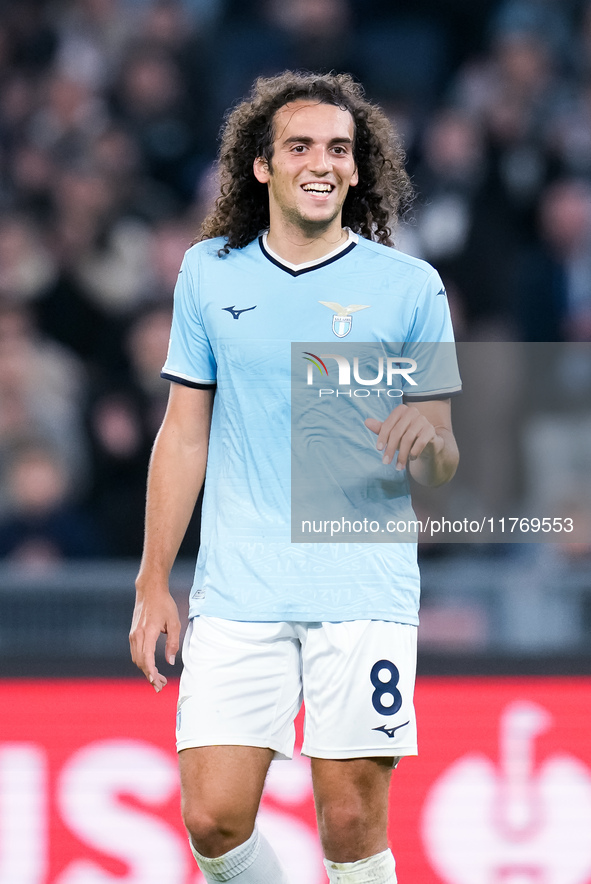 Matteo Guendouzi of SS Lazio looks on during the UEFA Europa League 2024/25 League Phase MD4 match between SS Lazio and FC Porto at Stadio O...