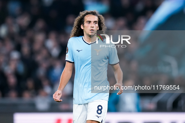 Matteo Guendouzi of SS Lazio looks on during the UEFA Europa League 2024/25 League Phase MD4 match between SS Lazio and FC Porto at Stadio O...