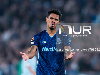 Galeno of FC Porto reacts during the UEFA Europa League 2024/25 League Phase MD4 match between SS Lazio and FC Porto at Stadio Olimpico on N...