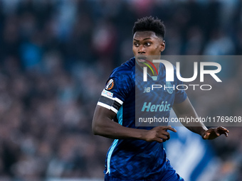 Samu Omorodion of FC Porto looks on during the UEFA Europa League 2024/25 League Phase MD4 match between SS Lazio and FC Porto at Stadio Oli...