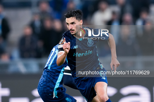 Stephen Eustaquio of FC Porto celebrates after scoring first goal during the UEFA Europa League 2024/25 League Phase MD4 match between SS La...