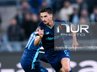 Stephen Eustaquio of FC Porto celebrates after scoring first goal during the UEFA Europa League 2024/25 League Phase MD4 match between SS La...