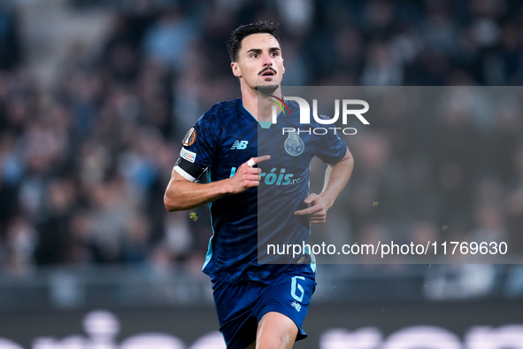 Stephen Eustaquio of FC Porto celebrates after scoring first goal during the UEFA Europa League 2024/25 League Phase MD4 match between SS La...