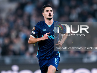 Stephen Eustaquio of FC Porto celebrates after scoring first goal during the UEFA Europa League 2024/25 League Phase MD4 match between SS La...