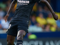 Gueye of Villarreal CF is in action during the LaLiga EA Sports match between Villarreal CF and Deportivo Alaves at Estadio de la Ceramica i...