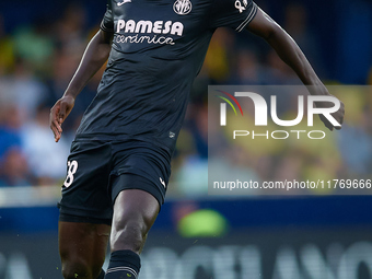 Gueye of Villarreal CF is in action during the LaLiga EA Sports match between Villarreal CF and Deportivo Alaves at Estadio de la Ceramica i...