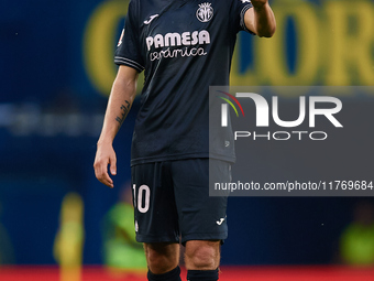 Dani Parejo of Villarreal CF reacts during the LaLiga EA Sports match between Villarreal CF and Deportivo Alaves at Estadio de la Ceramica i...