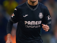 Ilias Akhomach of Villarreal CF celebrates after scoring the team's first goal during the LaLiga EA Sports match between Villarreal CF and D...