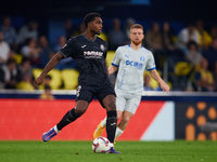 Logan Evans Costa of Villarreal CF is in action during the LaLiga EA Sports match between Villarreal CF and Deportivo Alaves at Estadio de l...