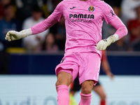 Diego Conde of Villarreal CF is in action during the LaLiga EA Sports match between Villarreal CF and Deportivo Alaves at Estadio de la Cera...