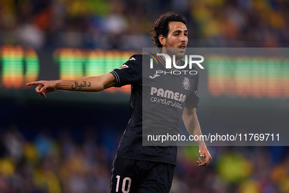 Dani Parejo of Villarreal CF reacts during the LaLiga EA Sports match between Villarreal CF and Deportivo Alaves at Estadio de la Ceramica i...