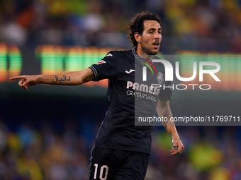 Dani Parejo of Villarreal CF reacts during the LaLiga EA Sports match between Villarreal CF and Deportivo Alaves at Estadio de la Ceramica i...