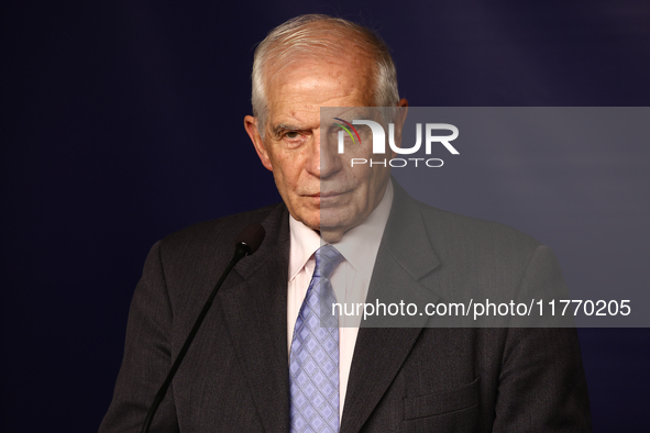 High Representative of the Union for Foreign Affairs and Security Policy Josep Borrell during the press conference in Warsaw, Poland on Nove...