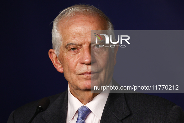 High Representative of the Union for Foreign Affairs and Security Policy Josep Borrell during the press conference in Warsaw, Poland on Nove...