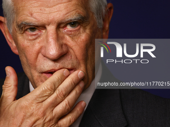 High Representative of the Union for Foreign Affairs and Security Policy Josep Borrell during the press conference in Warsaw, Poland on Nove...