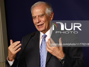 High Representative of the Union for Foreign Affairs and Security Policy Josep Borrell during the press conference in Warsaw, Poland on Nove...