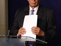 High Representative of the Union for Foreign Affairs and Security Policy Josep Borrell during the press conference in Warsaw, Poland on Nove...